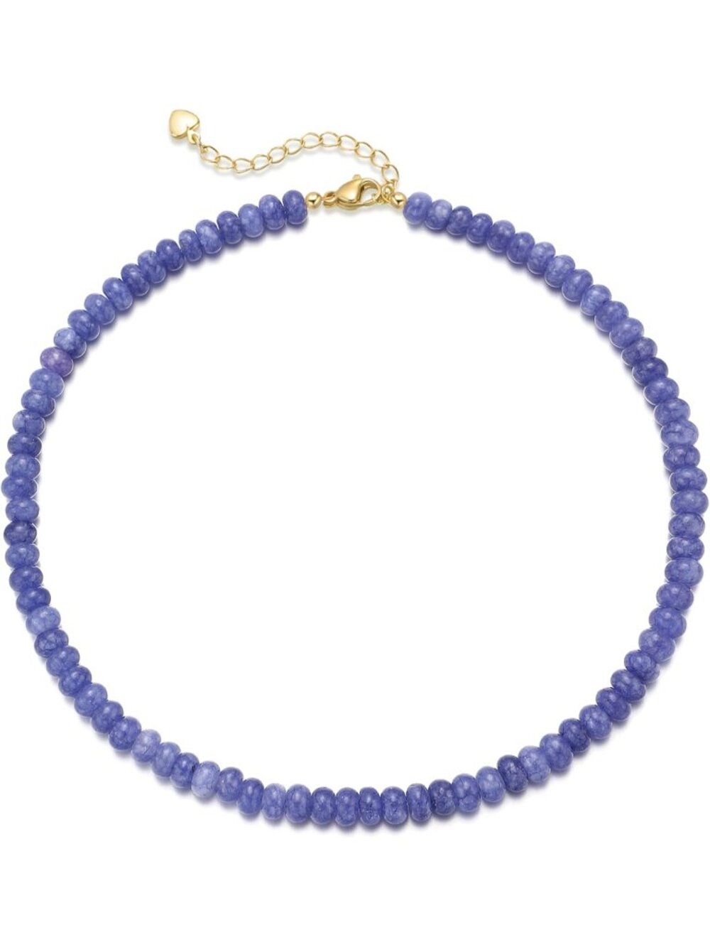 Women's Dark Purple Beaded Gold Choker Necklace Boho Summer Beach Jewelry